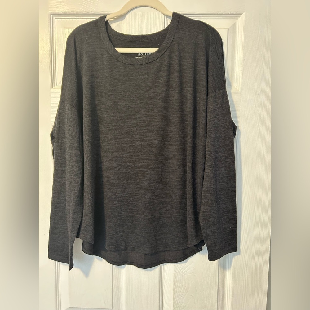 Time and Tru Charcoal Long Sleeve Shirt